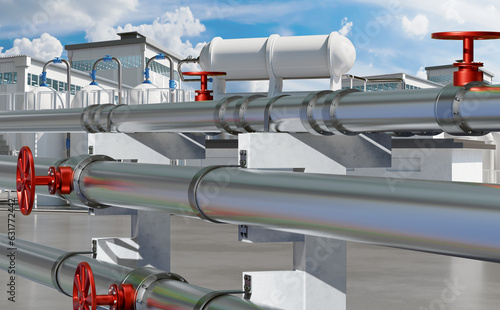 Chemical factory. Factory e...