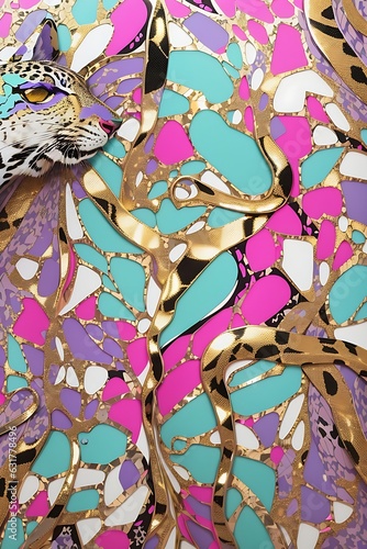 Vector illustration of a seamless floral pattern with cute birds in spring for Wedding, anniversary, birthday and party. Design for banner, poster, card, invitation and scrapbook