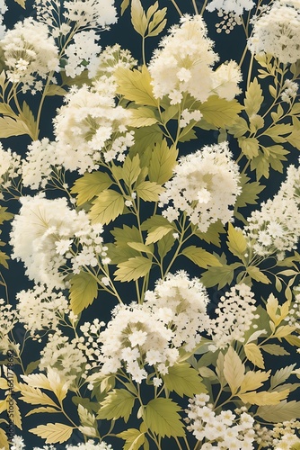 Vector illustration of a seamless floral pattern with cute birds in spring for Wedding, anniversary, birthday and party. Design for banner, poster, card, invitation and scrapbook