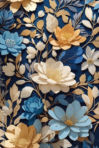 Vector illustration of a seamless floral pattern with cute birds in spring for Wedding, anniversary, birthday and party. Design for banner, poster, card, invitation and scrapbook