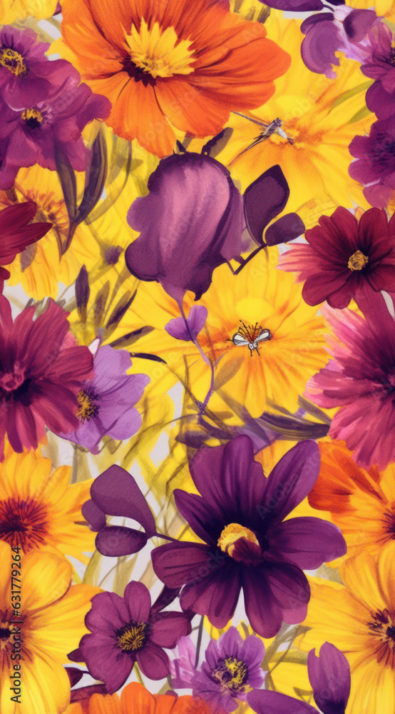 Beautiful floral seamless pattern