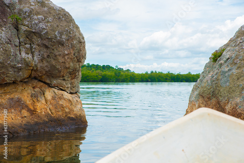 water trip on small boat Sri Lanka lake