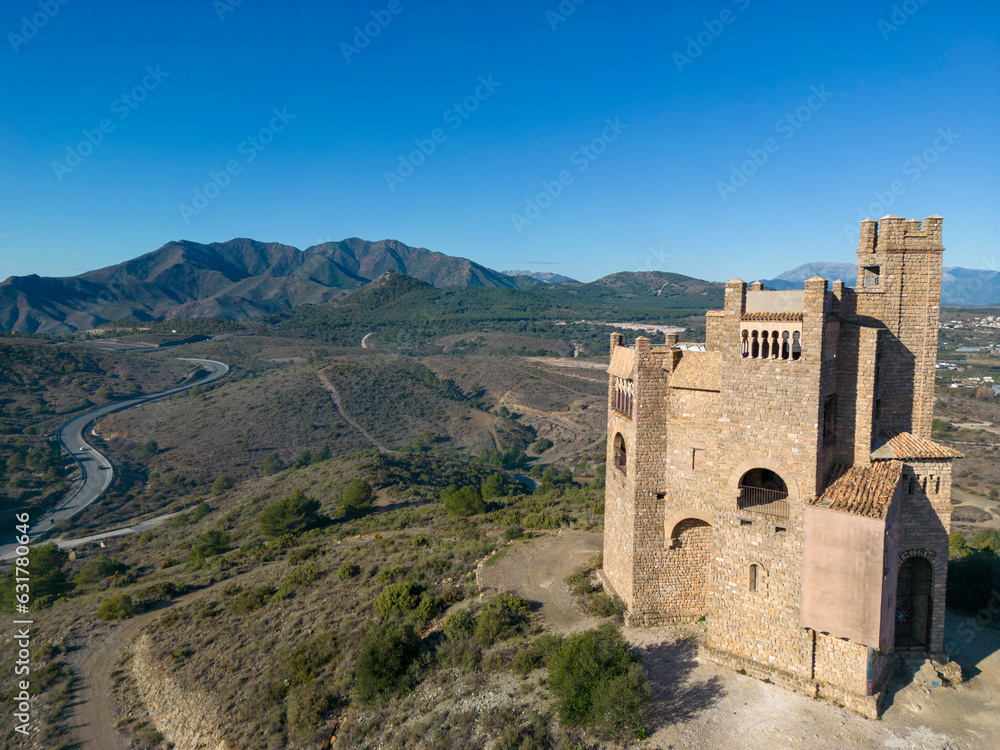Castillo de la Mota en Alhaurín el Grande en la provincia de Málaga, Andalucía