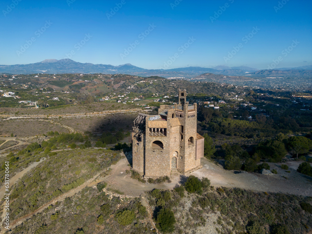 Castillo de la Mota en Alhaurín el Grande en la provincia de Málaga, Andalucía