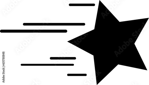 움직임이 있는 별 모양 벡터 일러스트