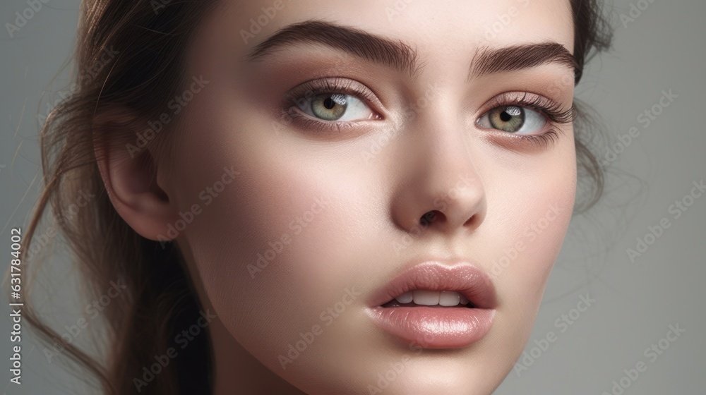 Close-up of well-groomed smooth female skin Close-up of well-groomed smooth female skin