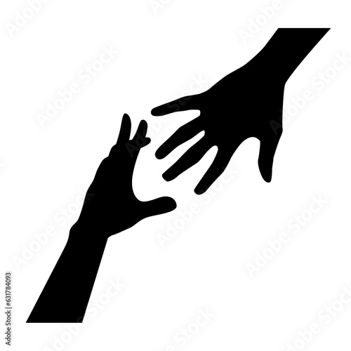 A Vector of Hand Gesture Silhouette	
