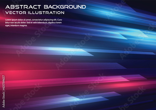 Modern abstract high-speed light motion effect on black background. vector illustration.