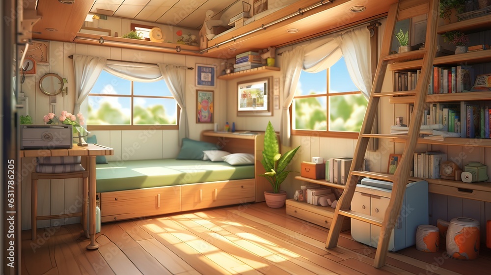 Interior of a hotel. AI generated art illustration. Interior of a hotel. AI generated art illustration.