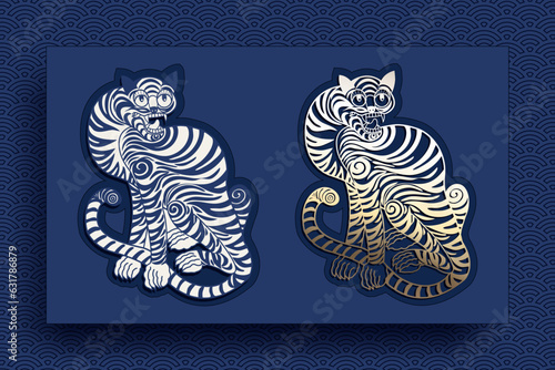 Korean traditional pattern design elements