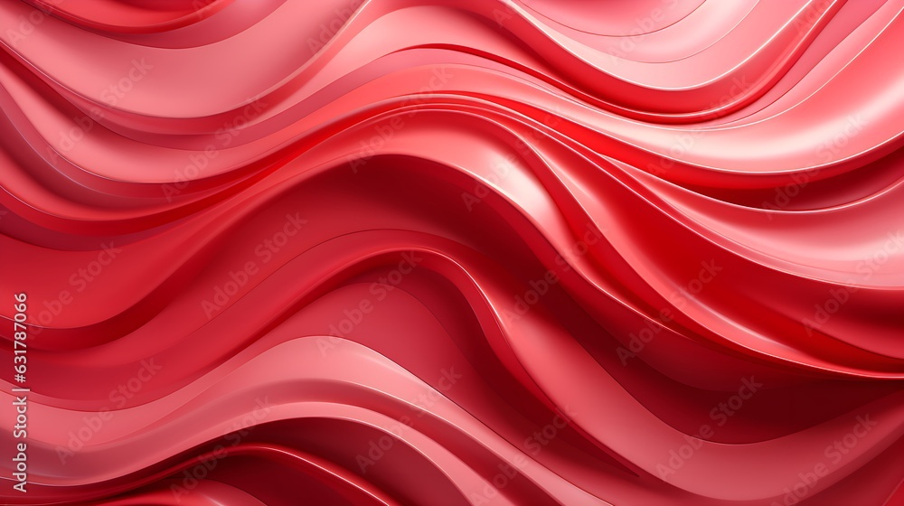 Red glossy surface waves. Red glossy surface waves.