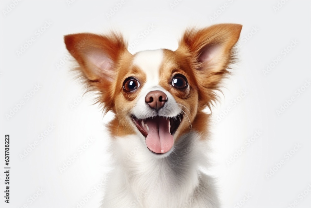 Happy dog portrait, Pet shop, Pet banners and posters,White background
