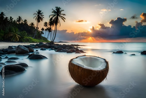 coconut tree on the beach