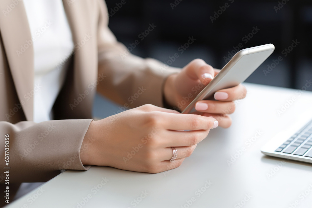 Fototapeta premium Digital Marketing. business people working document management system on mobile smart phone on desk in meeting room office, cloud computing, business finance, internet network technology concept