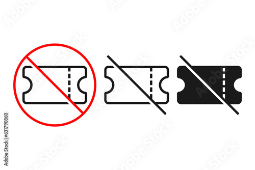 No coupon icon. illustration vector