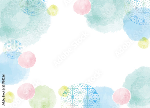 水玉の背景素材