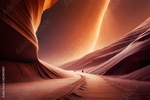 antelope canyon in arizona - background travel concept 