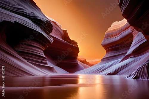 antelope canyon in arizona - background travel concept 