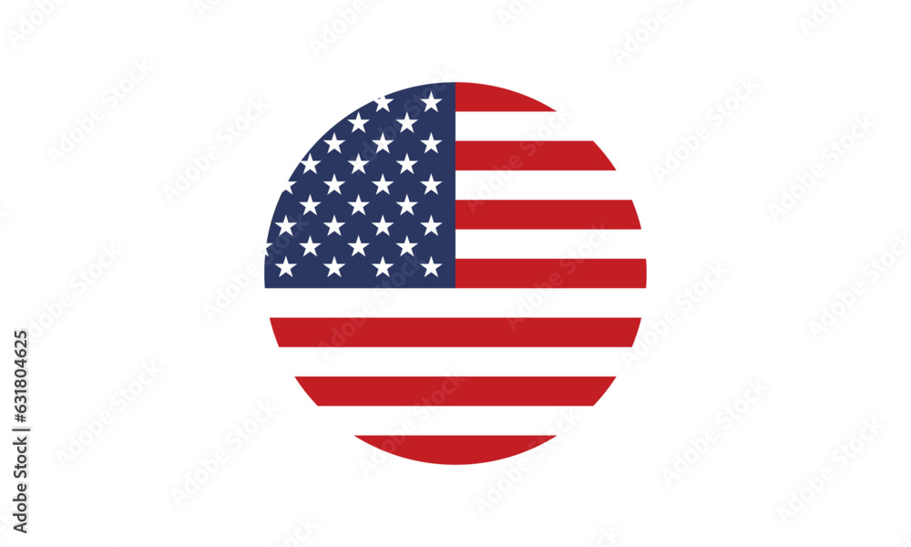 The United States of America Flag Vector Illustration The United States of America Flag Vector Illustration