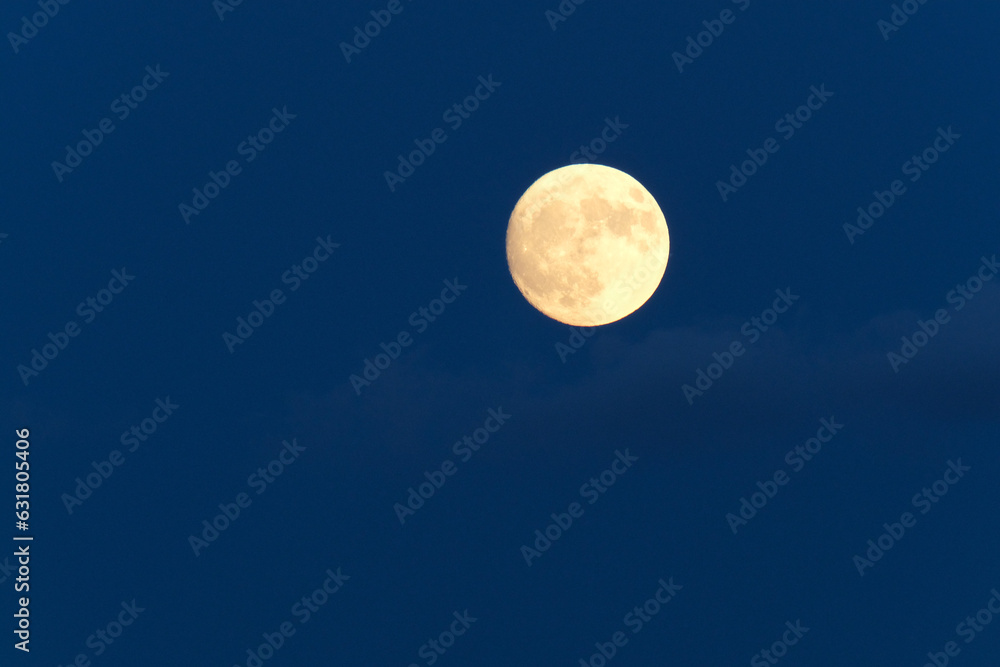 Full moon at dark blue sky night background. Astronomy astrology fullmoon concept background. Open space area. Full moon at dark blue sky night background. Astronomy astrology fullmoon concept background. Open space area.