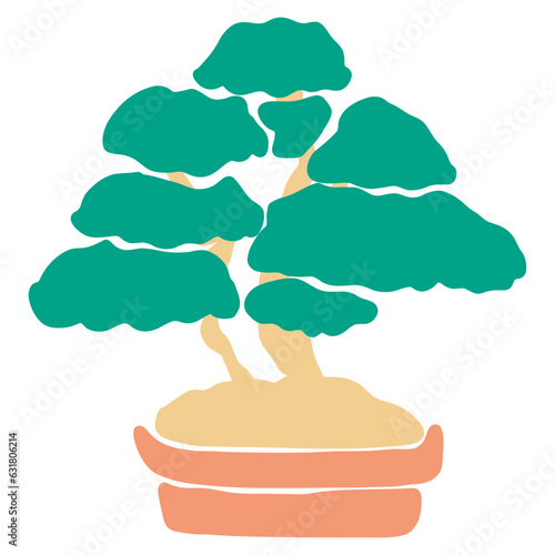 bonsai illustration vector
