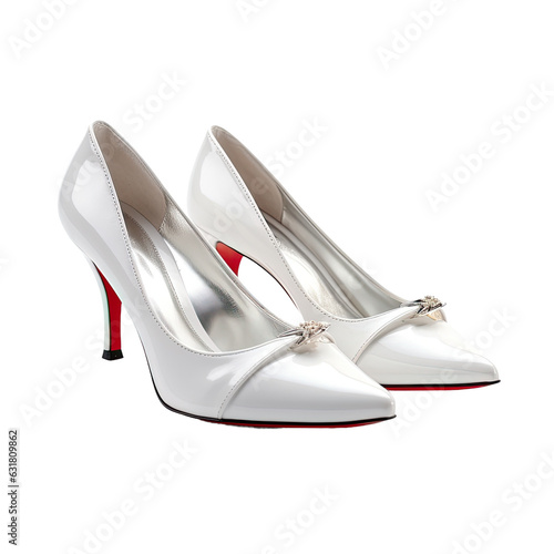 Womens shoes on transparent backround