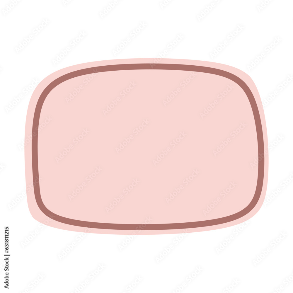 Abstract rectangle shape for text frame background and texture in a organic blob vector illustration Abstract rectangle shape for text frame background and texture in a organic blob vector illustration