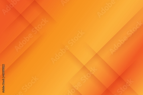 Abstract orange yellow geometric background with stripes and shadows