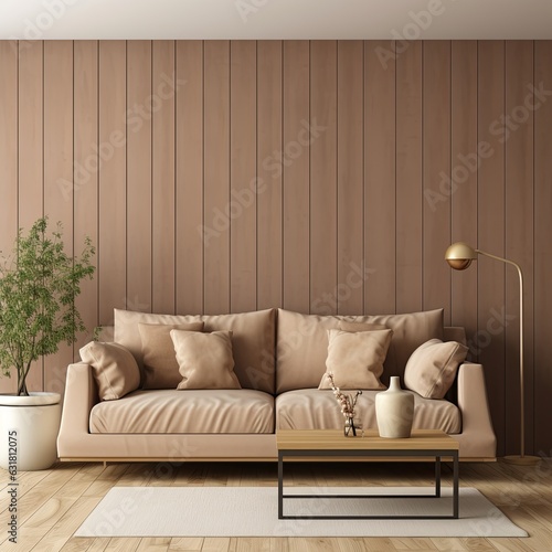 living room interior design creative ideas mockup template sofa in contemporary minimal wall decoration easy and relax mood natural color schematic material house beautiful ideas concept,ai generate