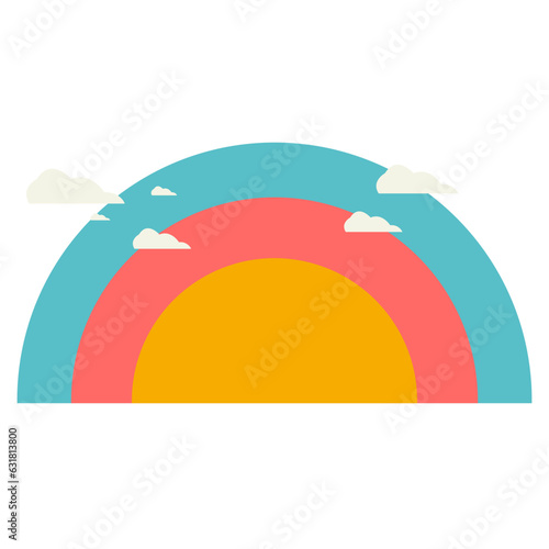 rainbow illustration Vector