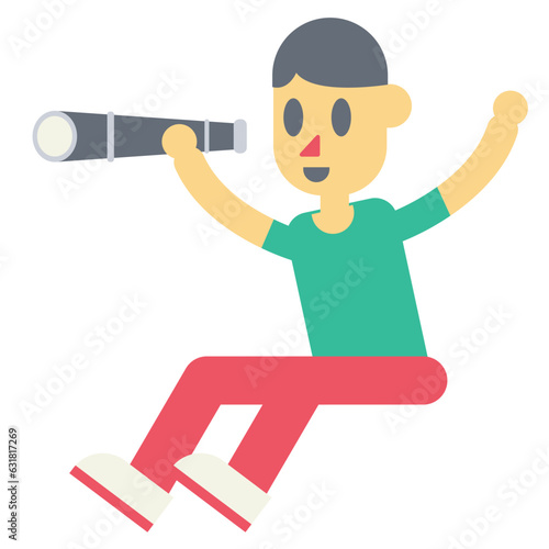 binoculars illustration vector