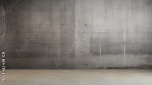 old antique concrete wall and grey concrete floor background