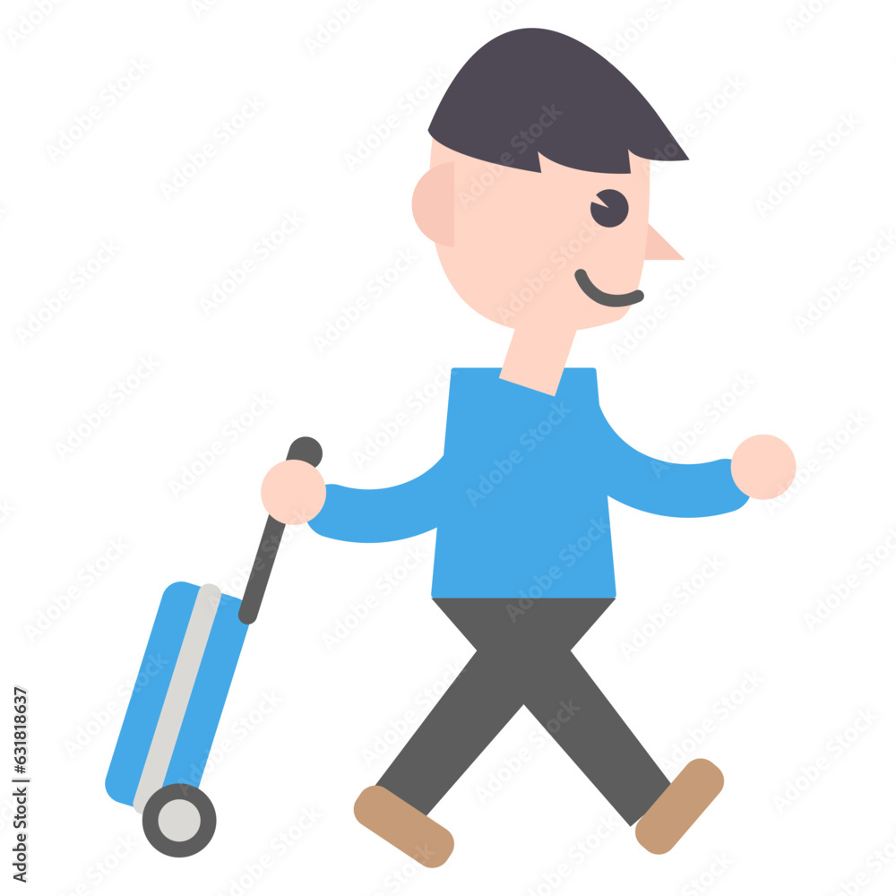 tourist illustration Vector tourist illustration Vector