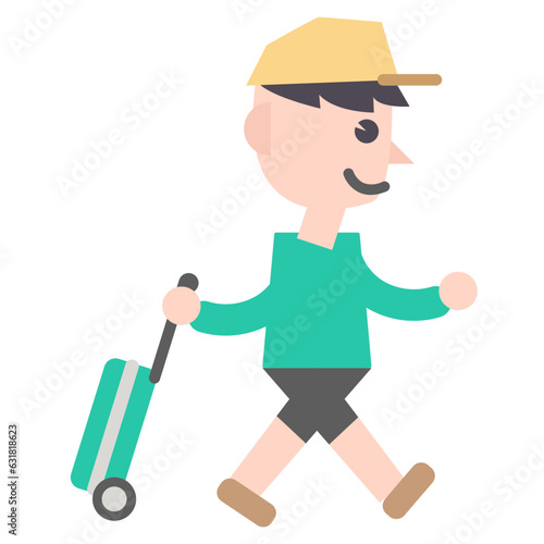 tourist illustration Vector