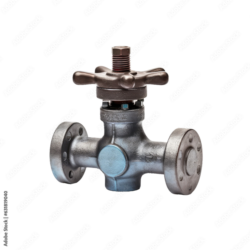 Isolated water valve in industry on transparent backround. Isolated water valve in industry on transparent backround.