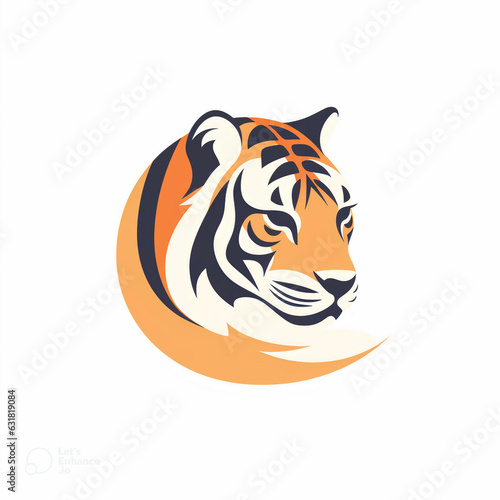 Fototapeta Naklejka Na Ścianę i Meble -  Tiger Logo Natur Symbol