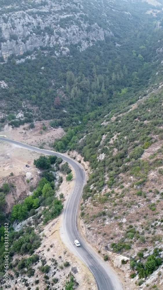 Road trip by car along the mountain roads and serpentines of Turkey. Road trip by car along the mountain roads and serpentines of Turkey.
