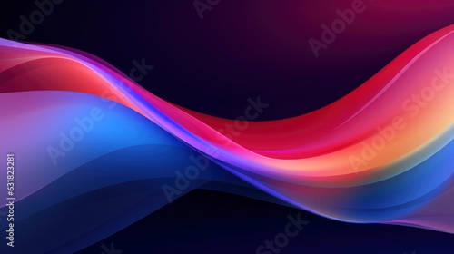 abstract color dynamic wave modern abstract cover colorful curves generated from AI