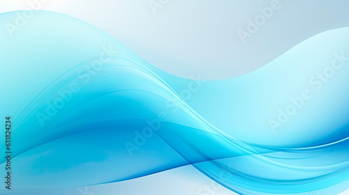 Blank Light Blue Gradient Abstract Banner Background with Cool Colours and Blurred Blur Effect  Generative AI
