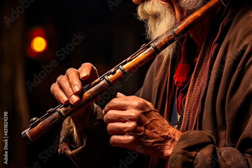 Handcrafted Flute: Constructing an Old Fife/pipe with Fingers for Music Playing by Invalid Piper: Generative AI