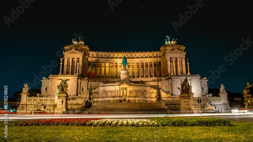 Shot of the Victor Emmanuel II National Monument called Altar of the Fatherland, Italy