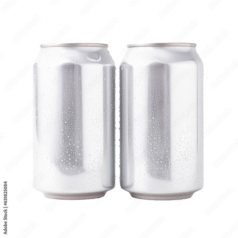 White aluminum slim cans, isolated on transparent backround, with water drops and ice. White aluminum slim cans, isolated on transparent backround, with water drops and ice.