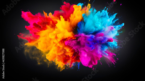 Rainbow Holi Powder: Colorful Explosion