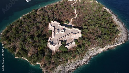 The Castle of Porto Palermo, Albania by Drone photo