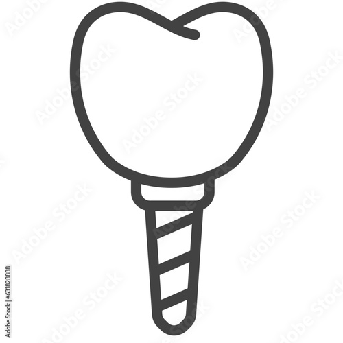 tooth implantation line