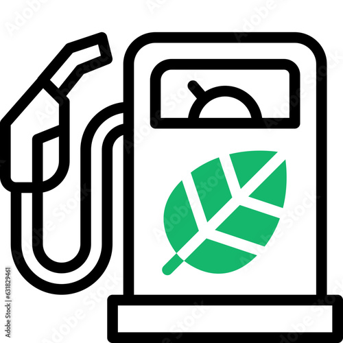 biofuel flat line icon