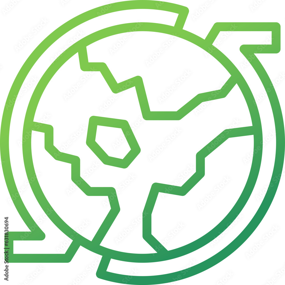 recovery gradient line icon recovery gradient line icon