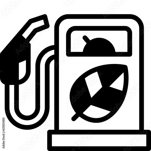 biofuel solid line icon