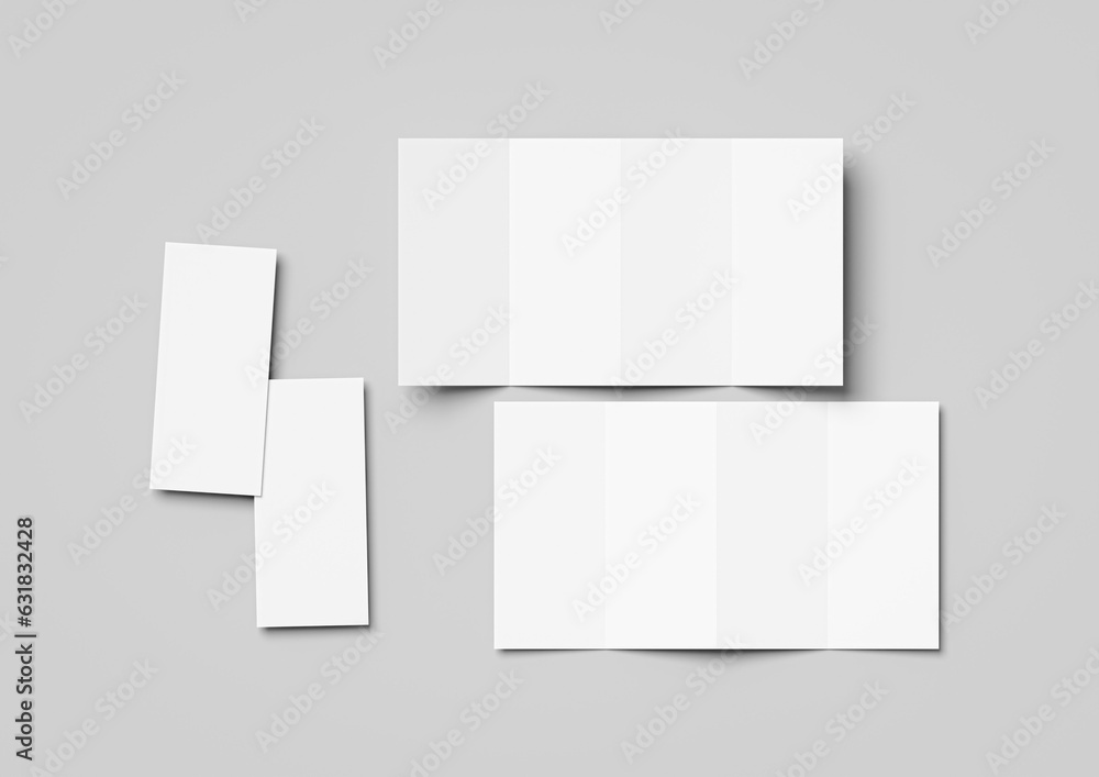 a4-size-folded-into-quarters-leaflet-mockup-ilustra-o-do-stock-adobe