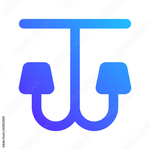 chandelier gradient fill icon